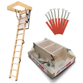 schody-strychowe-4step-greenline-90x55-35mm-105w-m2k-wylaz-wkrety-gratis