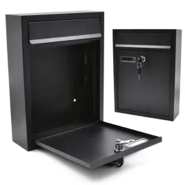 skrzynka-na-listy-czarna-stal-ocynkowana-zamykana-na-klucz-32cm