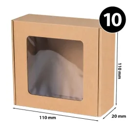 pudelko-ozdobne-prezentowe-z-oknem-eko-braz-110x110x20mm-okienkiem-10-sztuk