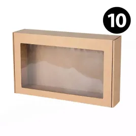 pudelko-ozdobne-prezentowe-eko-braz-z-okienkiem-550x300x150mm-10-sztuk