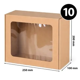 pudelko-ozdobne-eko-braz-z-okienkiem-prezentowe-250x200x100mm-10-sztuk