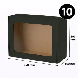 pudelko-ozdobne-prezentowe-eko-czarne-z-okienkiem-250x200x100mm-10-sztuk