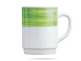 kubek-sztaplowany-250-ml-green-brush-zielony-arcoroc