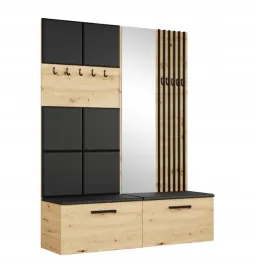artisan-garderoba-przedpokoj-162cm-margo-panele-tapicerowane-mr-5-kolorow