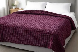 koc-z-mikrofibry-150x200-bordowy-czerwony-swiateczny-na-prezent