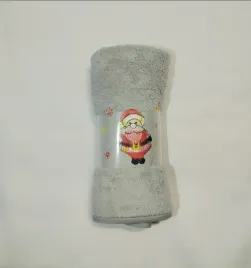 recznik-swiateczny-70x140-mikrofibra-szary-motyw-swiateczny-na-prezent