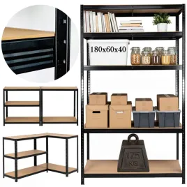 regal-metalowy-magazynowy-180x60x40cm-5-polek-garazowy-czarny-875kg-4-mm