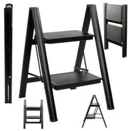 drabina-stalowa-skladana-schodkowa-2-stopniowa-do-150kg-mala-czarna-rino
