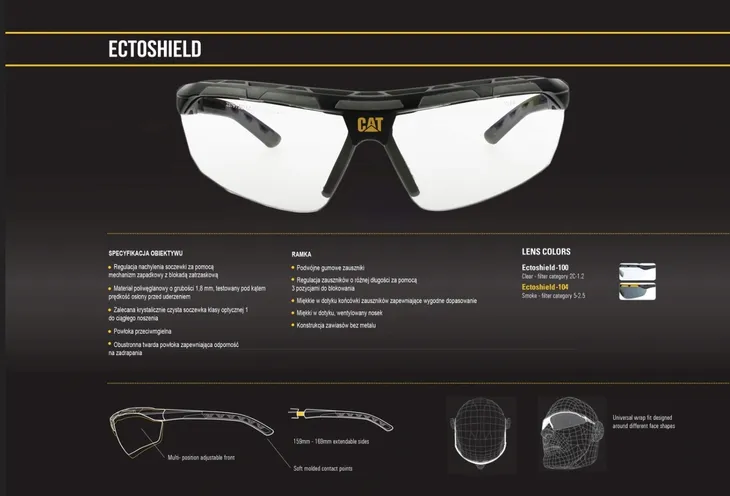 okulary-ochronne-cat-ectoshield-100-stan-nowy-model-ectoshield-100