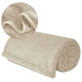 gladki-cieply-koc-160x200-cm-bezowy-miekki-kocyk-narzuta-na-lozko-kanape