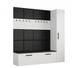 biala-garderoba-przedpokoj-202cm-margo-panele-tapicerowane-mr-5-kolorow