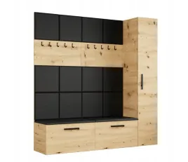 artisan-garderoba-przedpokoj-202cm-margo-panele-tapicerowane-mr-5-kolorow