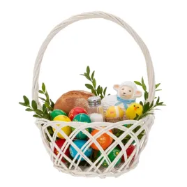 bialy-okragly-kosz-wiklinowy-prezentowy-na-swieconke-wielkanocna-22-cm