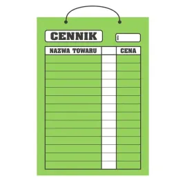 tablica-laminowana-a3-cennik-zielony