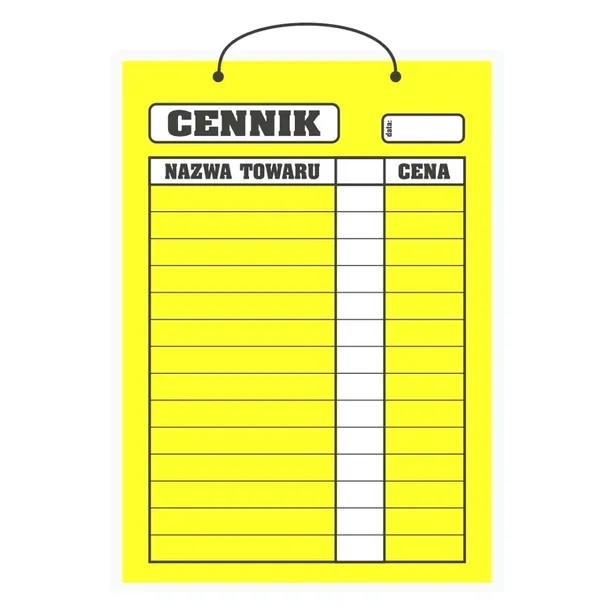 tablica-laminowana-a3-cennik-zolty
