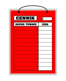tablica-laminowana-a4-cennik-czerwony