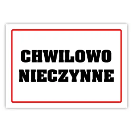 tablica-laminowana-a5-chwilowo-nieczynne