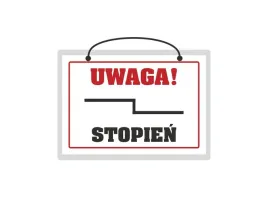 Zdjęcie produktu Tablica laminowana - uwaga stopień format A5