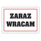 tablica-laminowana-zaraz-wracam-format-a5
