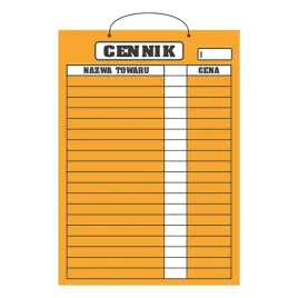 cennik-laminowany-b2-70x50-cm-pomaranczowy