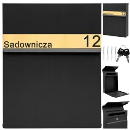 skrzynka-pocztowa-na-listy-poczte-czarna-laminat-napis-adres-ulica-numer