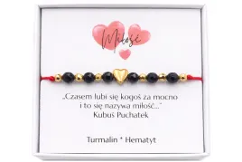czerwona-bransoletka-sznurkowa-turmalin-hematyt-zlota-serce-dzien-kobiet