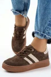 sneakersy-skorzane-buty-sportowe-damskie-brazowe-na-platformie-40