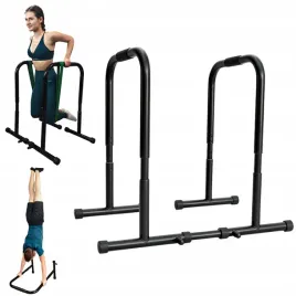 stabilne-stalowe-porecze-do-dipow-cwiczen-pompek-dipy-wysokie-90cm-kudda