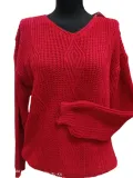 sweter-z-plecionym-wzorem-biust-110-cm-czerwony