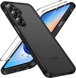 ivoler-matte-case-samsung-galaxy-a35-5g-2-szkla-hartowane-czarny