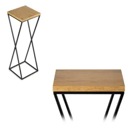metalowy-kwietnik-blat-mdf-dab-industrialny-70-cm