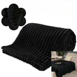 koc-wytlaczany-200x220-cm-miekki-cieply-elegancki-czarny
