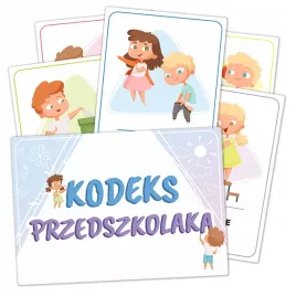 plansze-edukacyjne-kodeks-przedszkolaka-nauka-zasad-w-przedszkolu-a5-17-szt