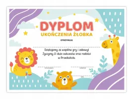 dyplom-ukonczenia-zlobka-zwierzatka-dyplomy-certyfikaty-dla-dzieci-a4