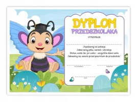 dyplom-przedszkolaka-motylek-zakonczenie-roku-szkolnego-a4