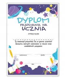 dyplom-pasowanie-na-ucznia-kosmos-a4