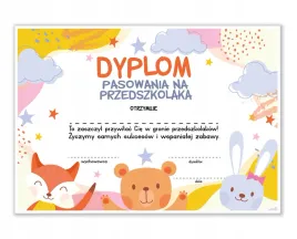 dyplom-pasowanie-na-przedszkolaka-zwierzaki-a5