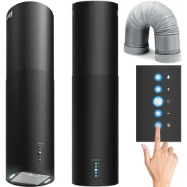 okap-kuchenny-wyspowy-35cm-wiszacy-berdsen-tuba-bt-221-czarny