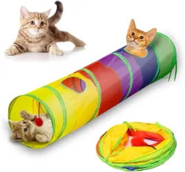 tunel-dla-kotow-skladany-zabawa-nauka-trening-kolorowy-z-pilka-przenosny
