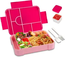 pudelko-na-lunch-sniadaniowka-7-przegrodek-sztucce-lunchbox-zestaw-rozowy