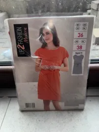 pomaranczowa-sukienka-lniana-up2fashion-modern-nowa