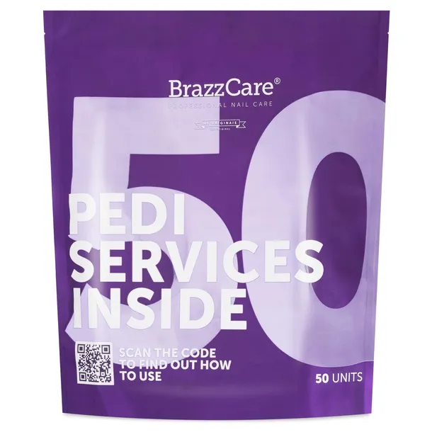 Skarpetki Złuszczające Brazylijski Zabieg na Stopy Pedicure 50szt BrazzCare