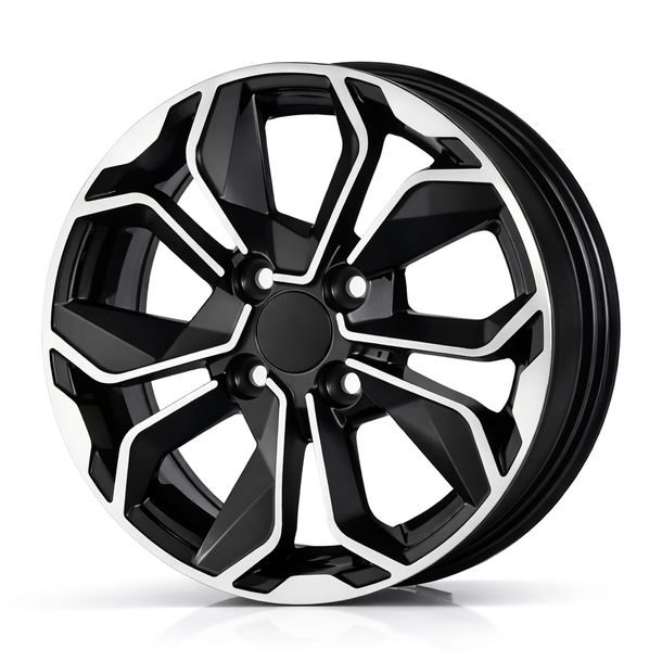 Felgi Aluminiowe 15" 4x100 Dacia Renault Smart Nissan Alufelgi Czarny Poler