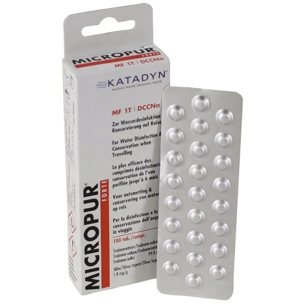 TABLETKI DO SZYBKIEGO ODKAŻANIA WODY KATADYN MICROPUR FORTE 25 SZTUK