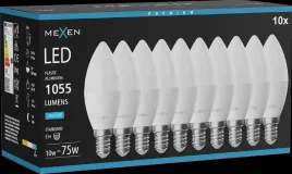 mexen-nova-10x-zarowka-led-e14-c37-10w-zimna-6500k-1055-lm-l102-e14