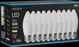mexen-nova-10x-zarowka-led-e27-c37-8w-ciepla-3000k-840-lm-l102-e27-