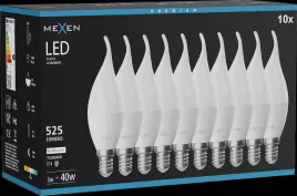 mexen-nova-10x-zarowka-led-plomyk-e14-c37-5w-neutralna-4000k-525-lm-