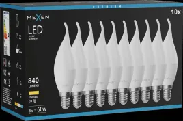 mexen-nova-10x-zarowka-led-plomyk-e14-c37-8w-ciepla-3000k-840-lm-l1