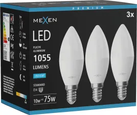 mexen-nova-3x-zarowka-led-e14-c37-10w-zimna-6500k-1055-lm-l102-e14-