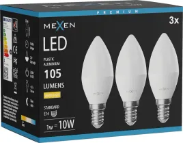 mexen-nova-3x-zarowka-led-e14-c37-1w-ciepla-3000k-105-lm-l102-e14-0